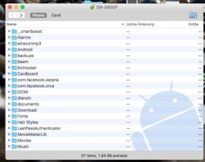 Bilder von Samsung Galaxy auf Mac kopieren