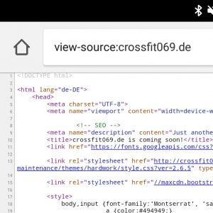 Source Code in Android Chrome anzeigen